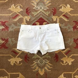 NWT Gap 1969 white denim 3” shorts size 29